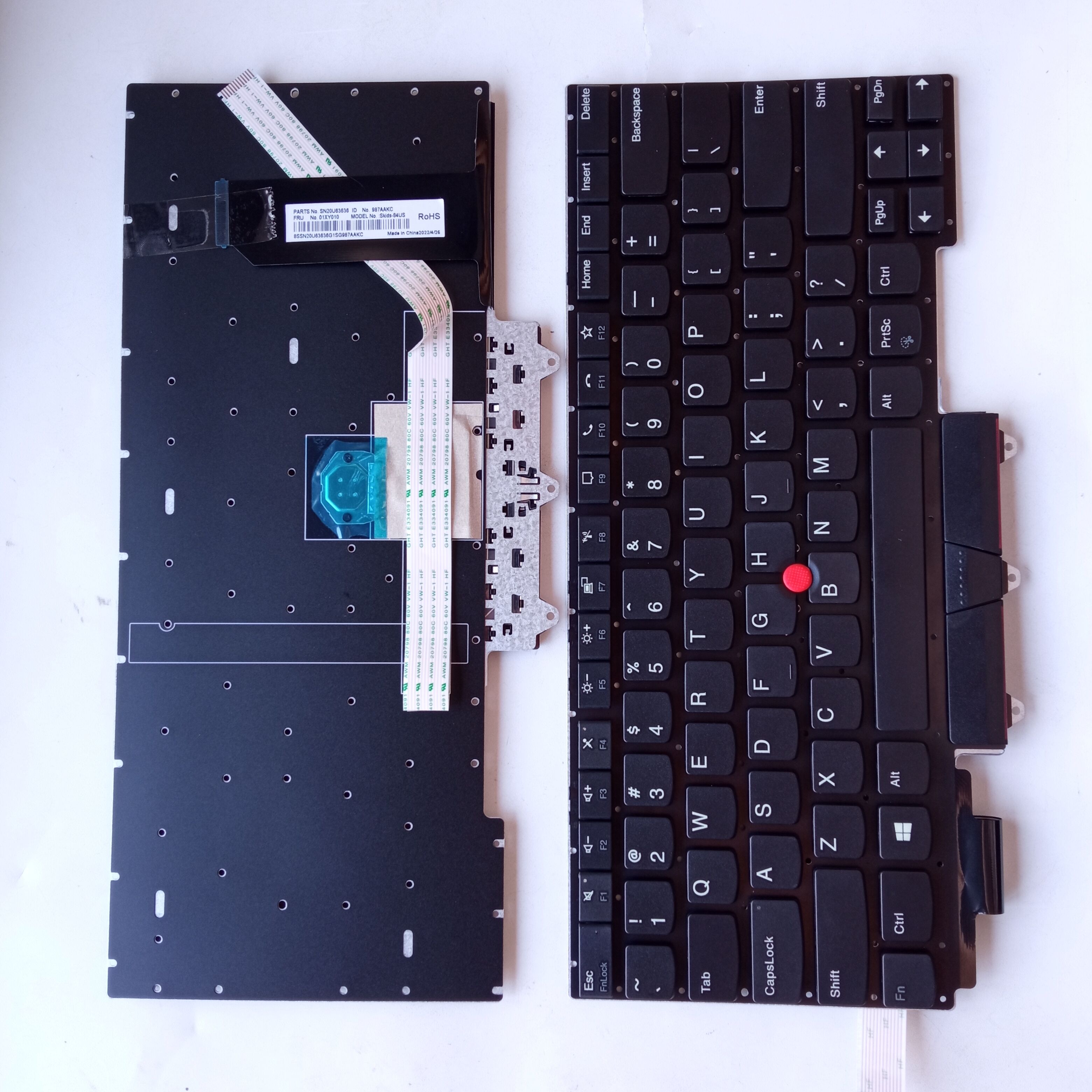 Picture of New Replacement Laptop Keyboard For IBM E14 second generation/E14 GEN2 BLACK With Point (OEM) US Layout